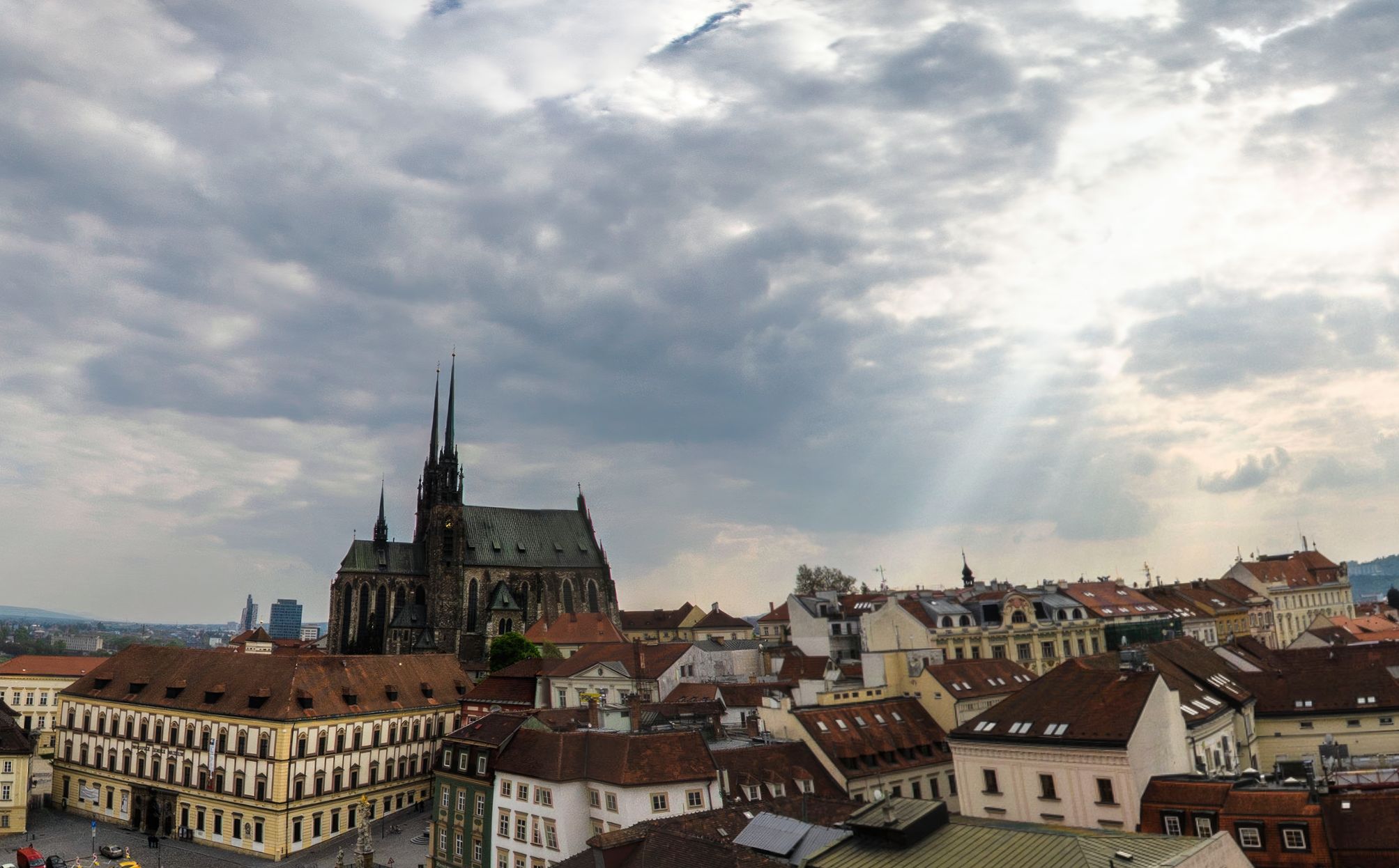 Brno - view from the town hall tower
