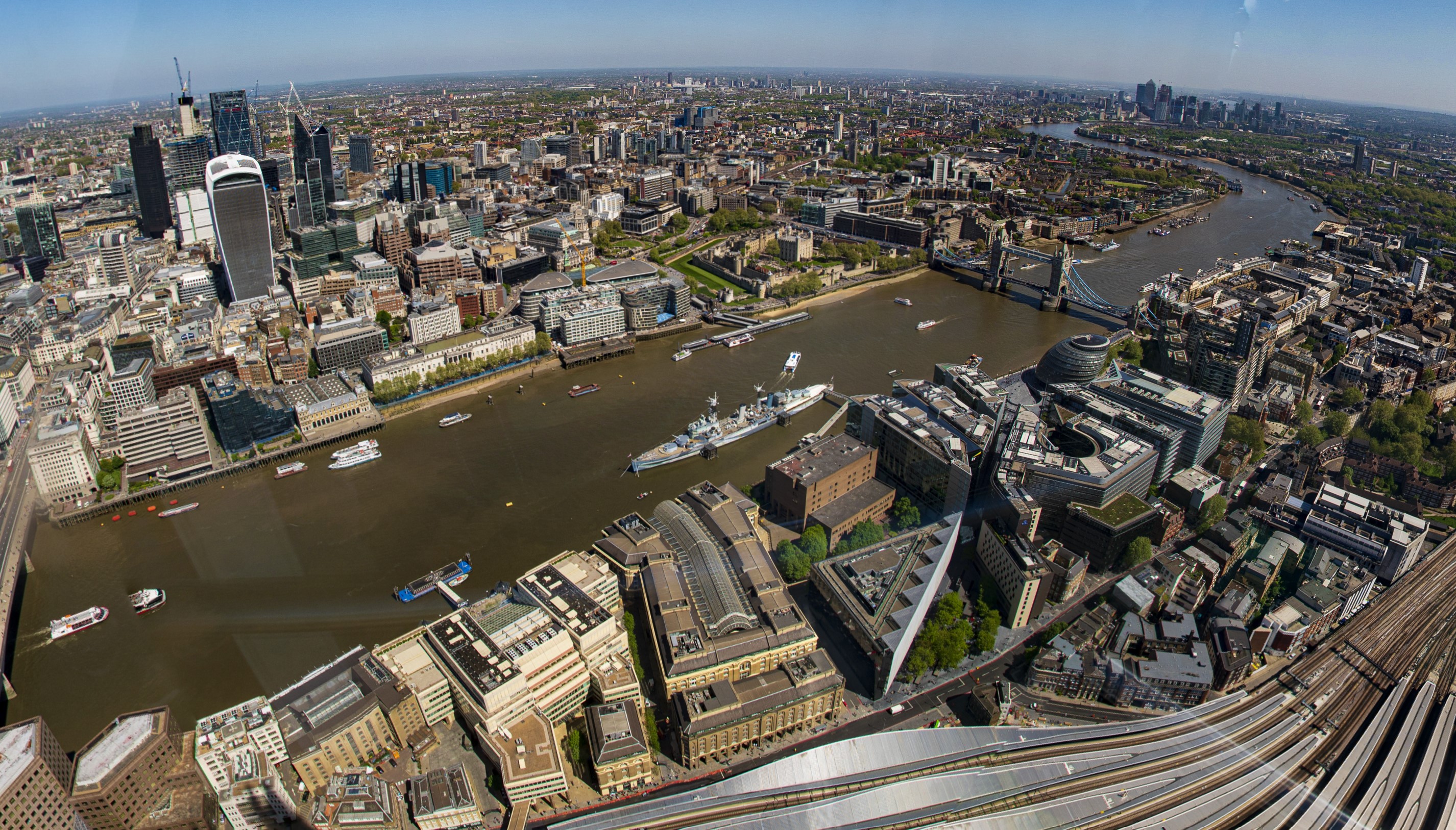 London from the Shard skyscraper